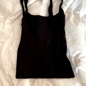 Black tank top